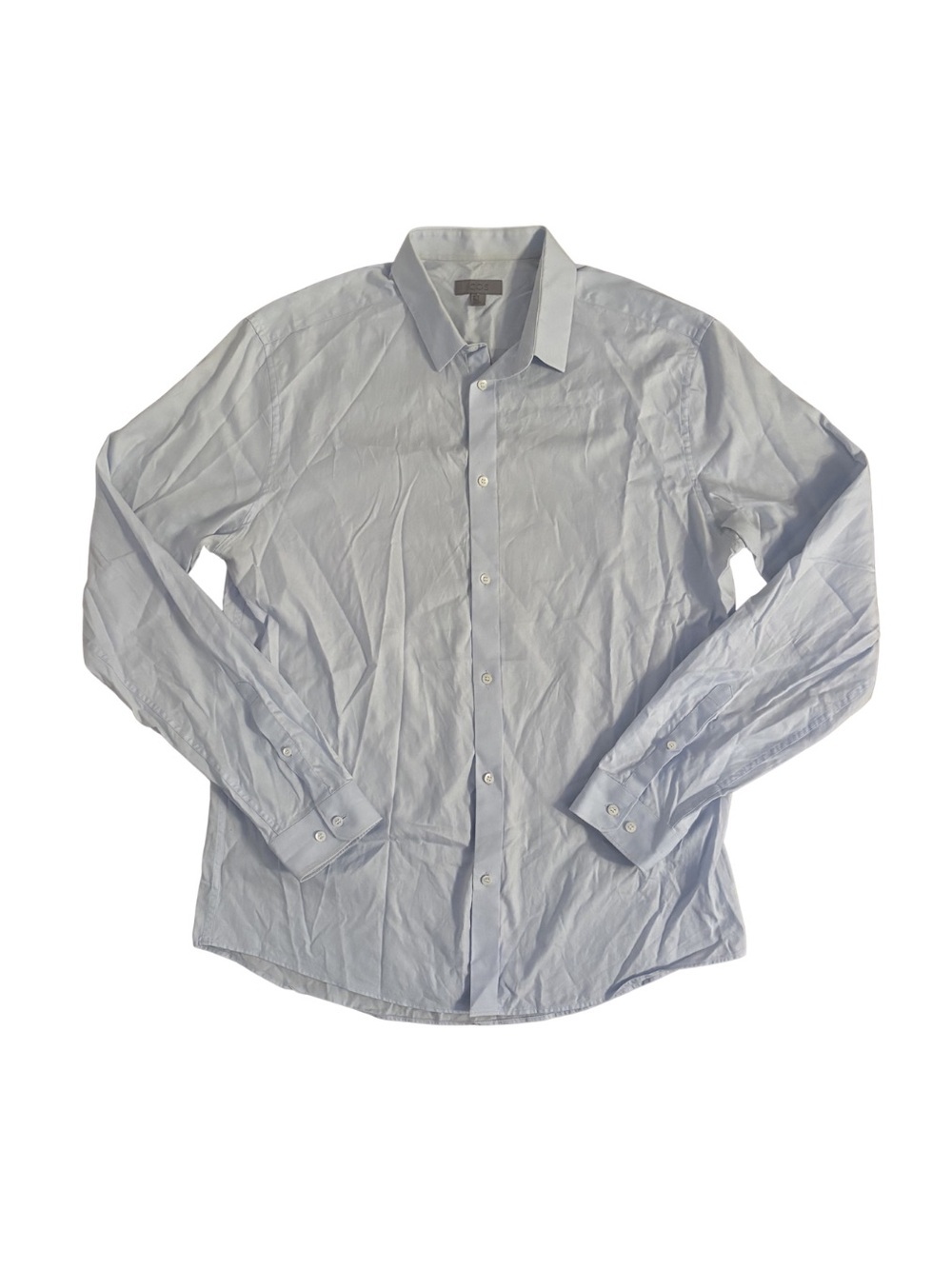 COS Light Blue Men's Long-Sleeve Dress Shirt